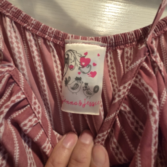 Striped Pink Jumpsuit for Kids - Picture 4 of 7